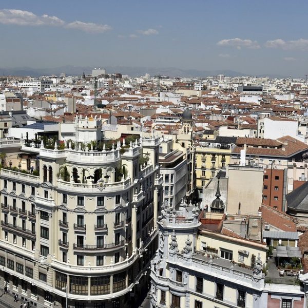 a city with many buildings