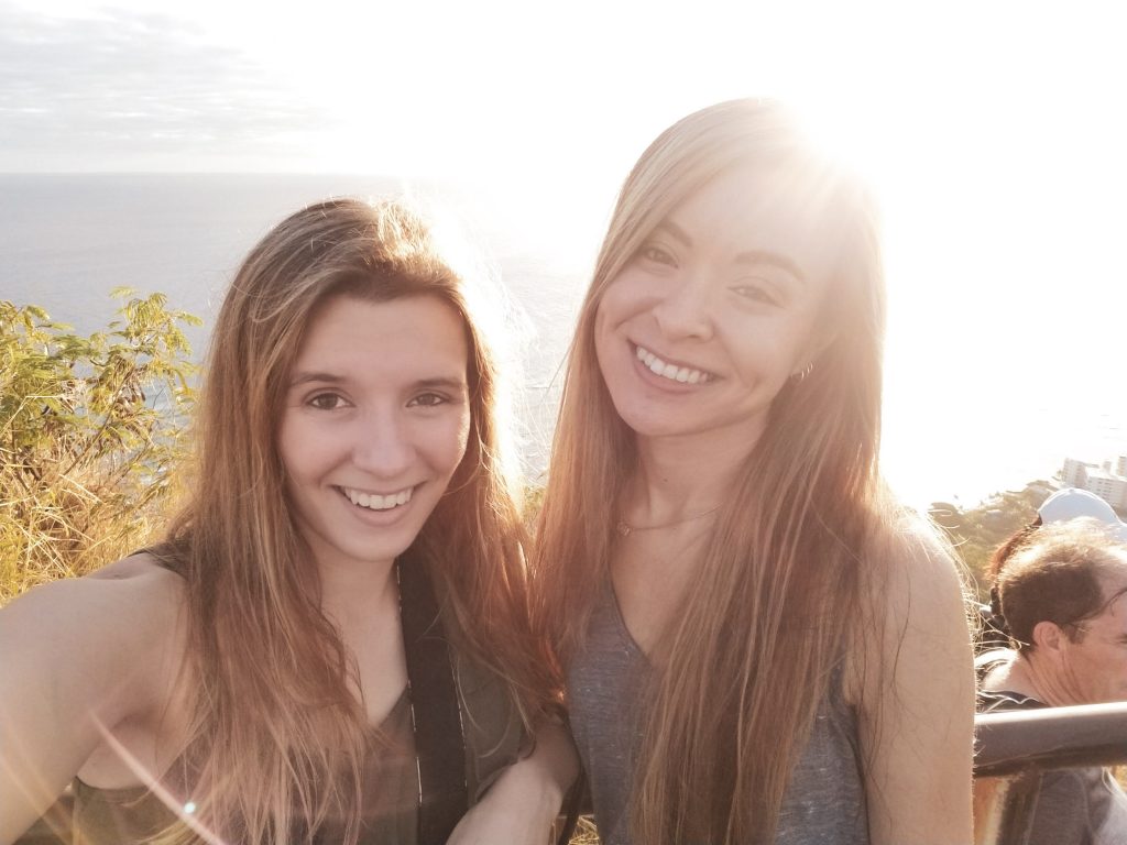 two women taking a selfie