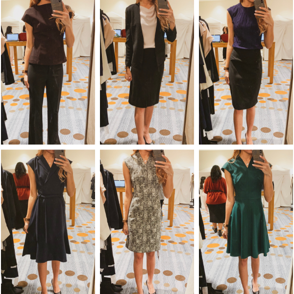 MMLaFleur Pop-up Showroom Review - Grid of 10 outfits
