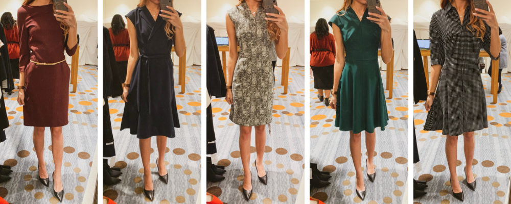 MMLaFleur Trying on Separates - 5 Dresses