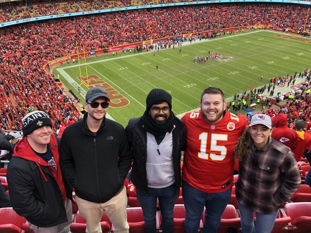 a group of people posing for a picture