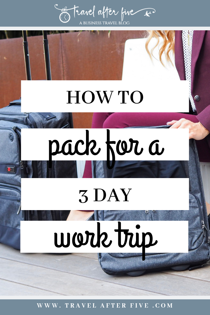 3 day business trip packing list