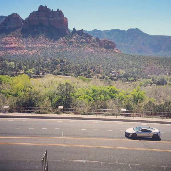 a car on the road