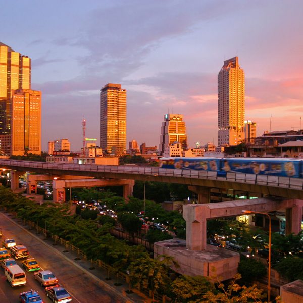 Bangkok Skyline during sunset