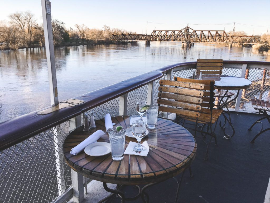 Dining on the Delta King boat in Sacramento California