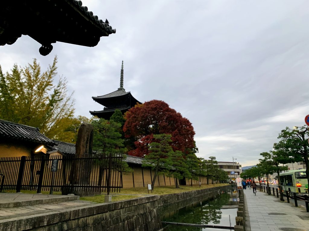 Toji Temple in Kyoto at Night