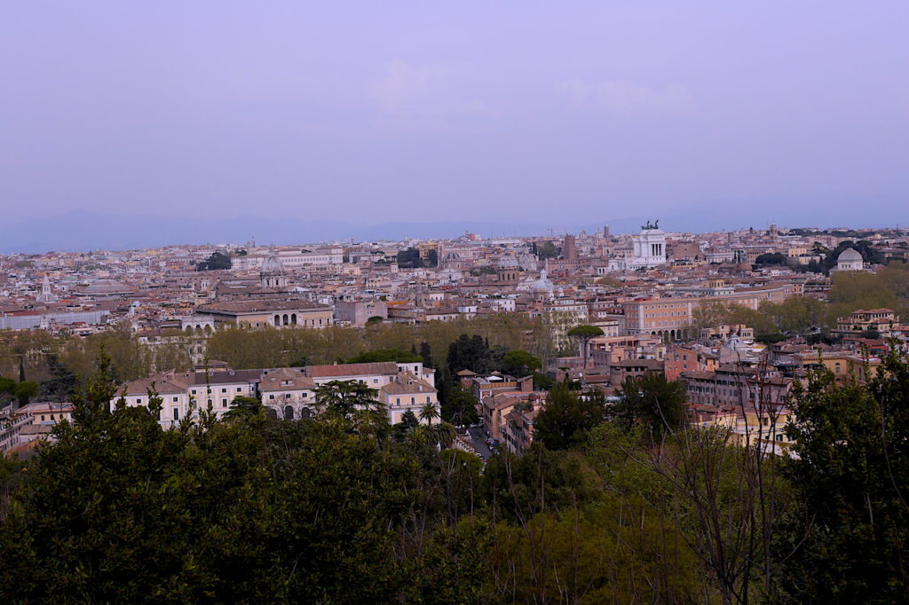 View from the Gianicolo Terrace in Rome