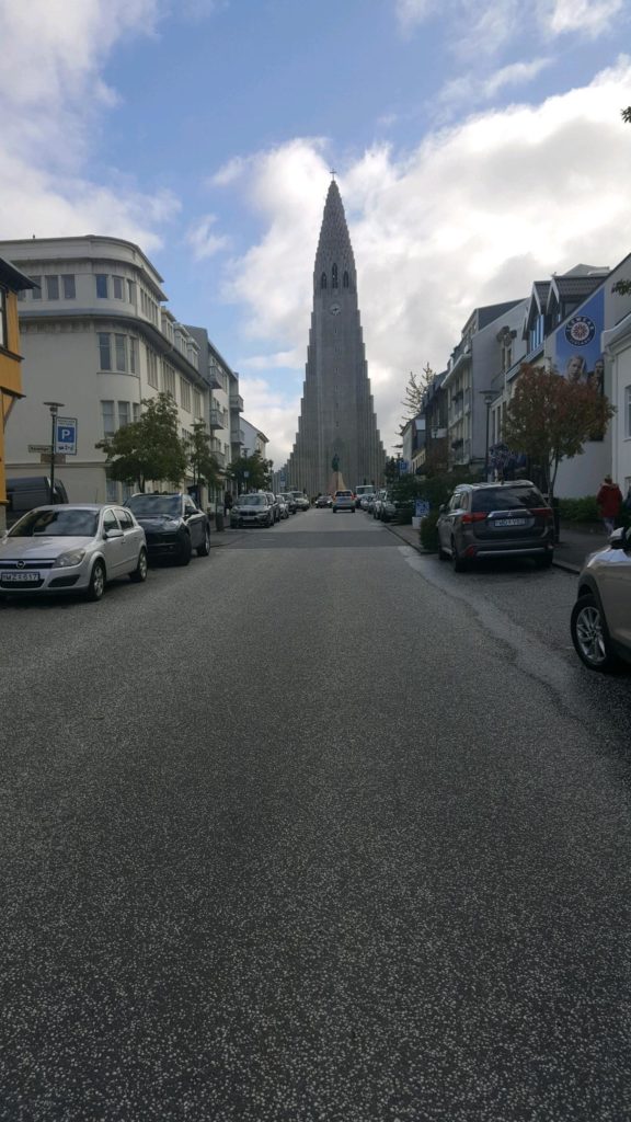 a street with cars parked on it