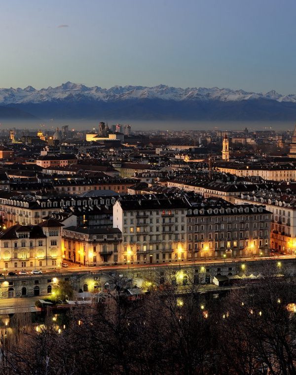 turin in the evening
