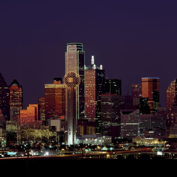 dallas in the evening